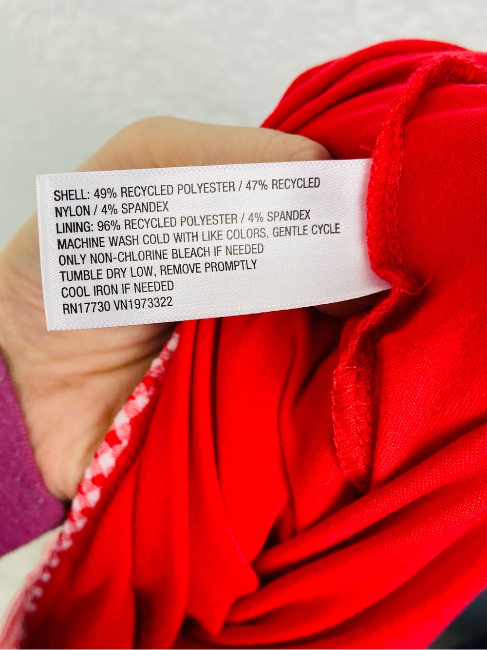 NWOT wild fable Red Gingham plaid stretch Skort size large - Picture 9 of 10